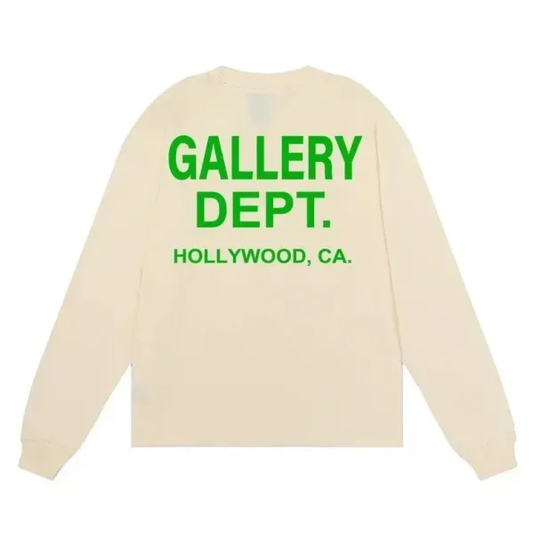 Gallery Dept. Hollywood Long-Sleeve T-Shirt Beige - 1