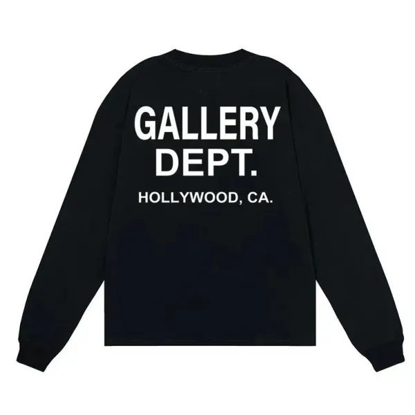 Gallery Dept. Hollywood Long-Sleeve T-Shirt Black - 1