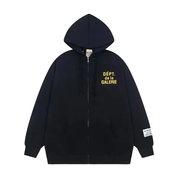 Galerie Dépt. x Josué Tromp Zip-Up Hoodie Navy - 1