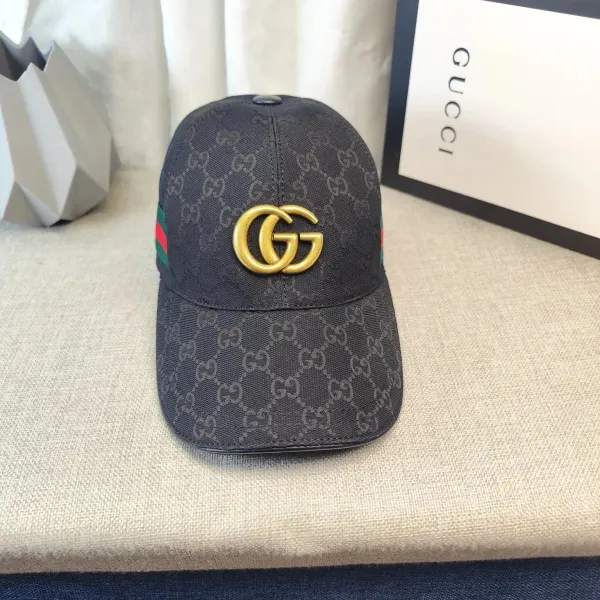 Gucci GG Marmont Baseball Cap Black - 1