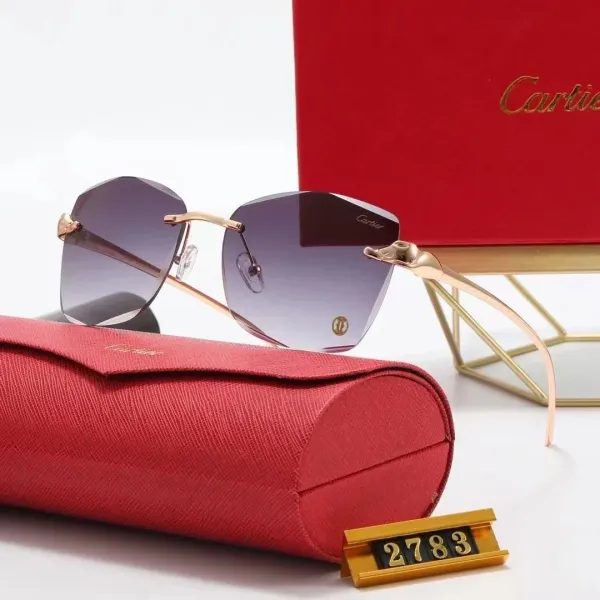 Cartier Panthère de Cartier Gradient Gray Sunglasses - 1