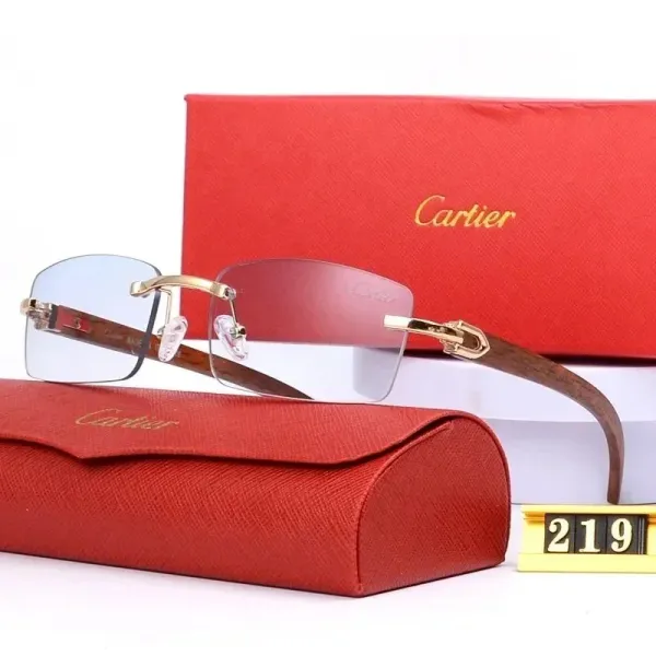 Cartier Santos Rimless Gradient Sunglasses - 7