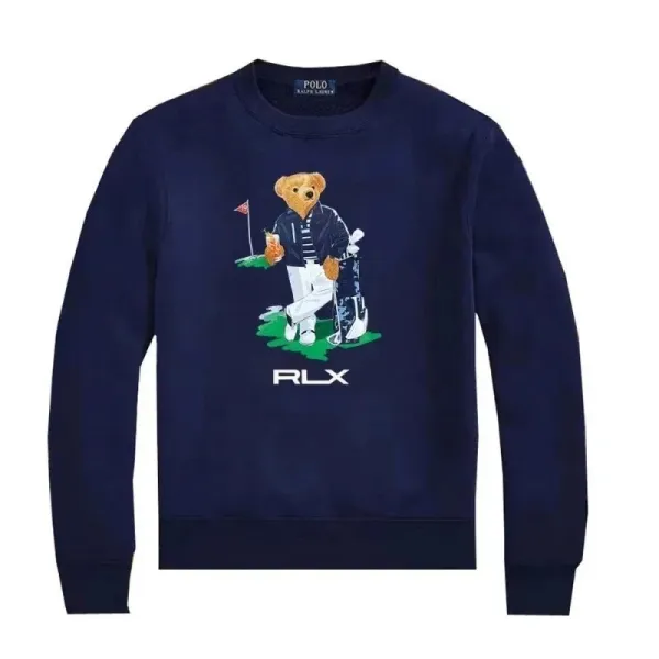 Polo Ralph Lauren RLX Golf Bear Navy Hoodie - 1