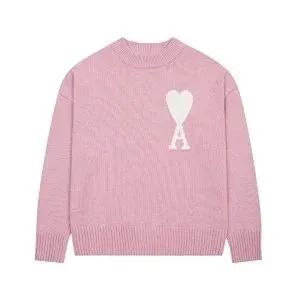 Ami Paris Heart Balloon Sweater Mint Green Sweater - 7
