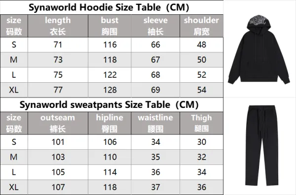 Off-White Hoodie and Sweatpants Set Black Streetwear Tracksuit - 5