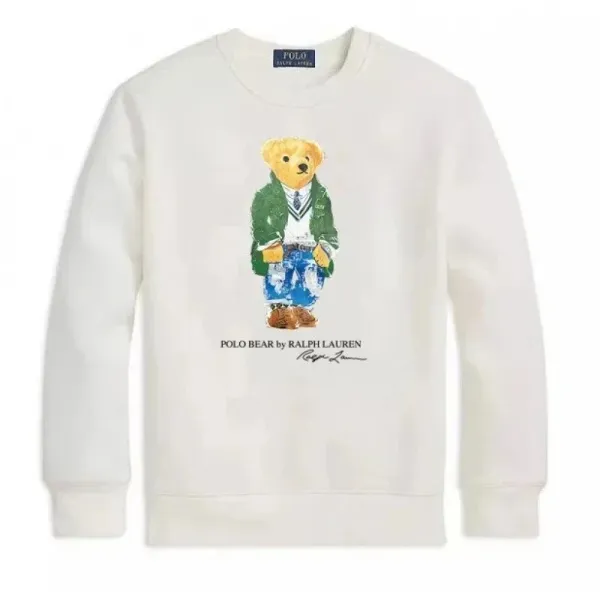 Polo Ralph Lauren Polo Bear Graphic Crewneck Sweatshirt White - 1