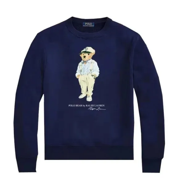 Ralph Lauren Polo Bear Graphic Navy Hoodie - 10