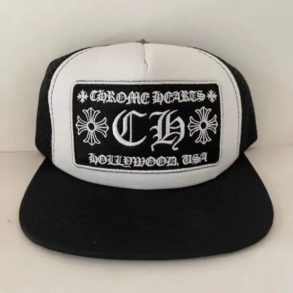 Chrome Hearts Cross Logo Black Snapback Hat - 3