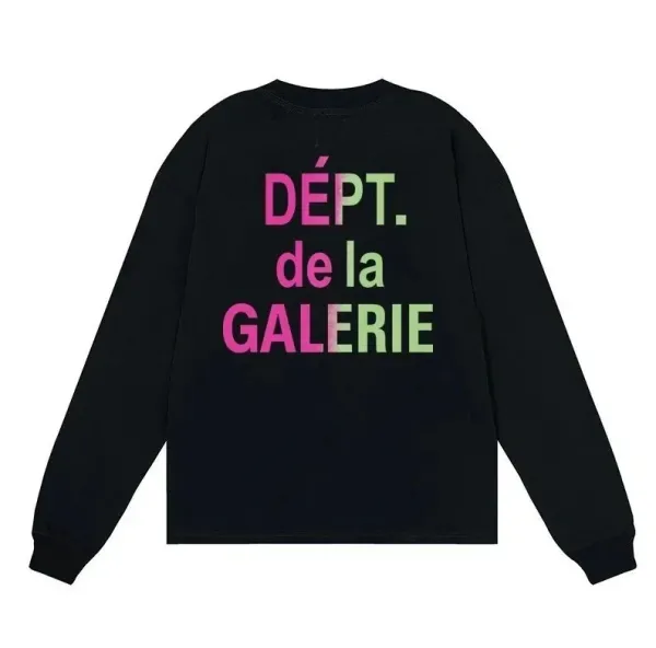 DÉPT. de la GALERIE Gradient Print Long-Sleeve T-Shirt Black - 1