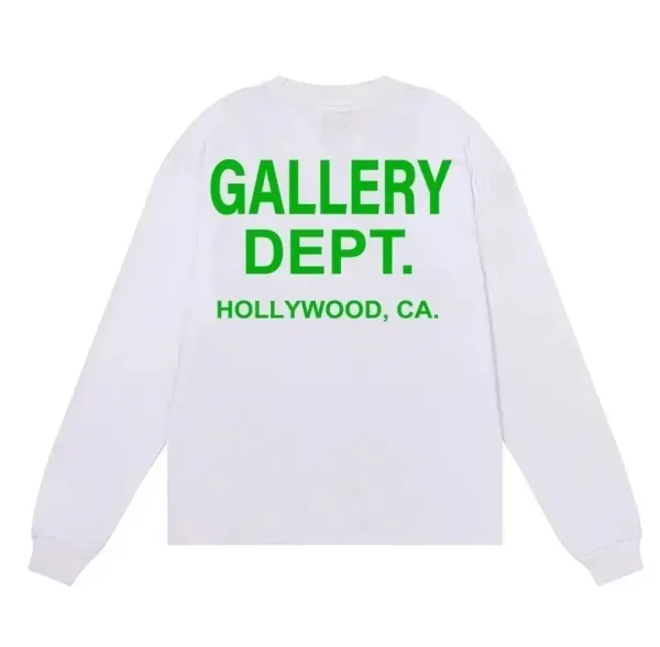 Gallery Dept. Hollywood CA Long Sleeve T-Shirt White - 1