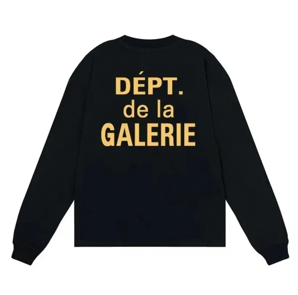 Dept. de la Galerie Black Long-Sleeve Graphic T-Shirt - 1