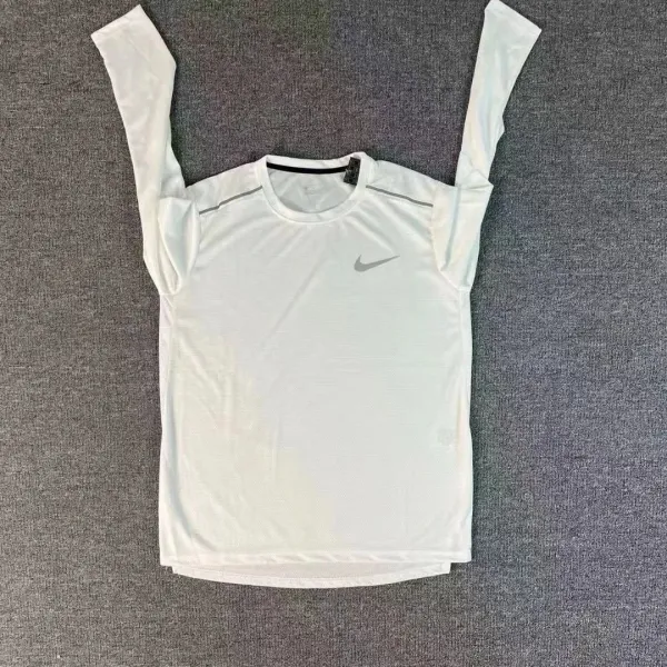 Nike Dri-FIT Run Long Sleeve Top White Activewear - 1