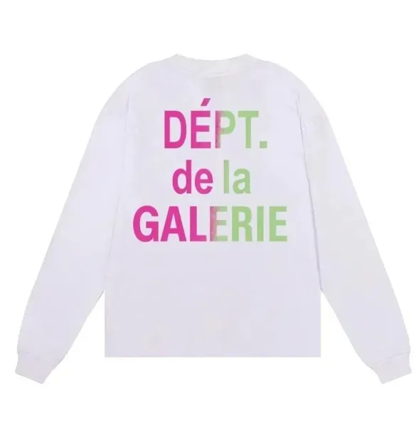 Dépt. de la Galerie Long Sleeve T-Shirt White - 1