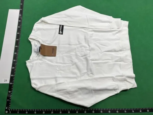 Burberry Logo Patch Crewneck Sweatshirt White - 1