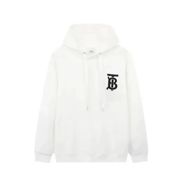 Burberry Monogram Logo Hoodie White - 1