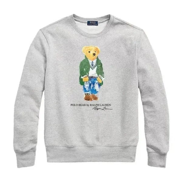 Polo Ralph Lauren Polo Bear Graphic Heather Gray Hoodie - 1