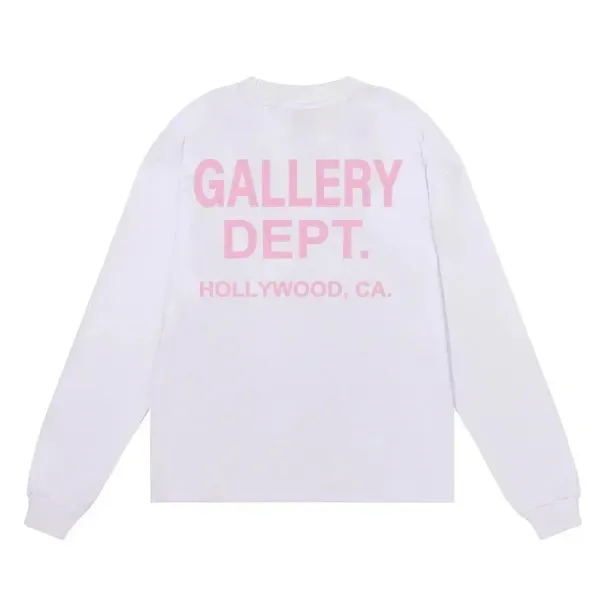 Gallery Dept. Hollywood Long Sleeve T-Shirt White - 1