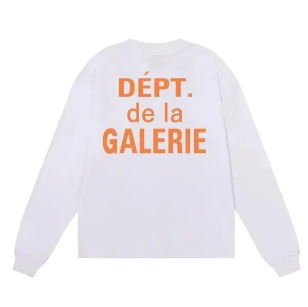 Off-White Dépt. de la Galerie Orange Print Long-Sleeve T-Shirt - 1