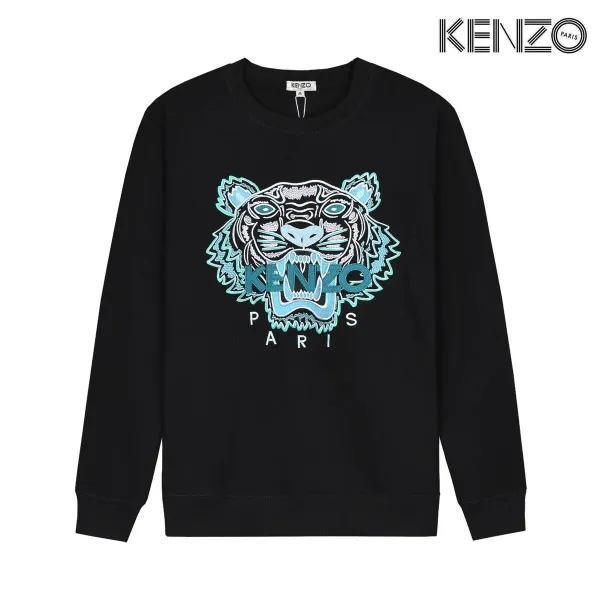 Kenzo Tiger Embroidered Black Hoodie - 12