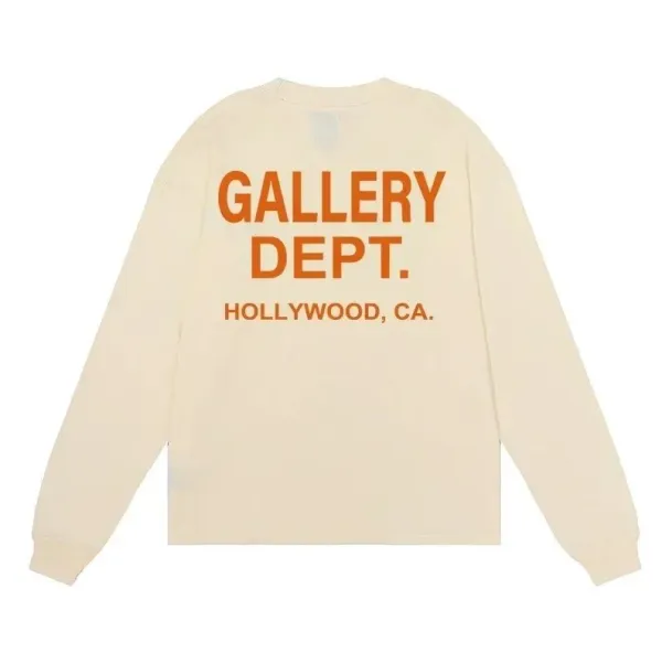 Gallery Dept. Hollywood Long Sleeve Tee Beige - 1