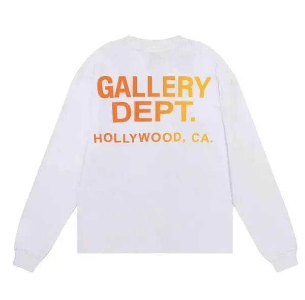 Gallery Dept. Hollywood Long Sleeve T-Shirt White - 1