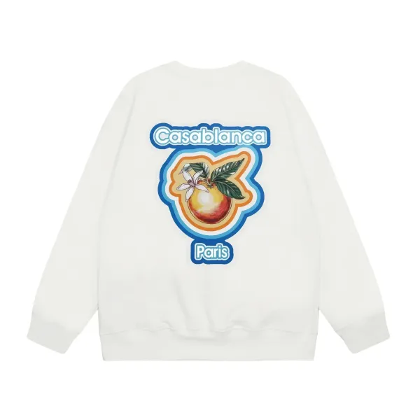 Casablanca Paris Citrus Graphic Hoodie White - 1