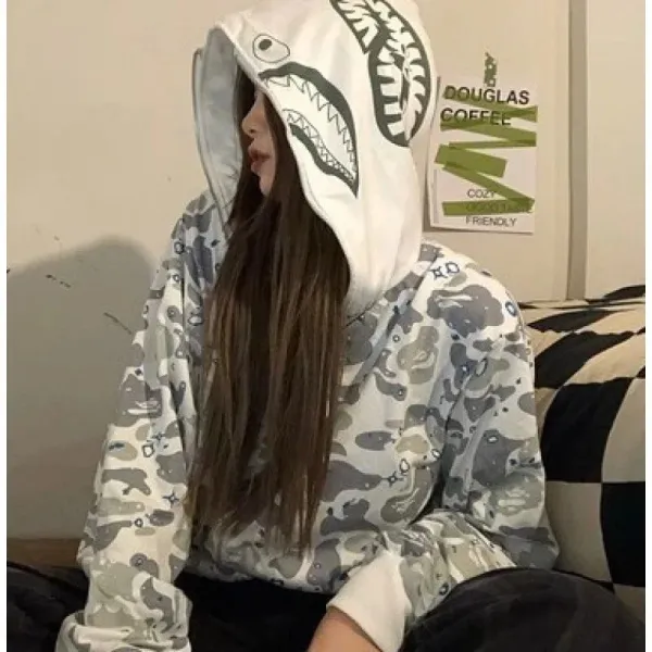 A Bathing Ape Shark Hoodie Multicolor Hoodie - 1