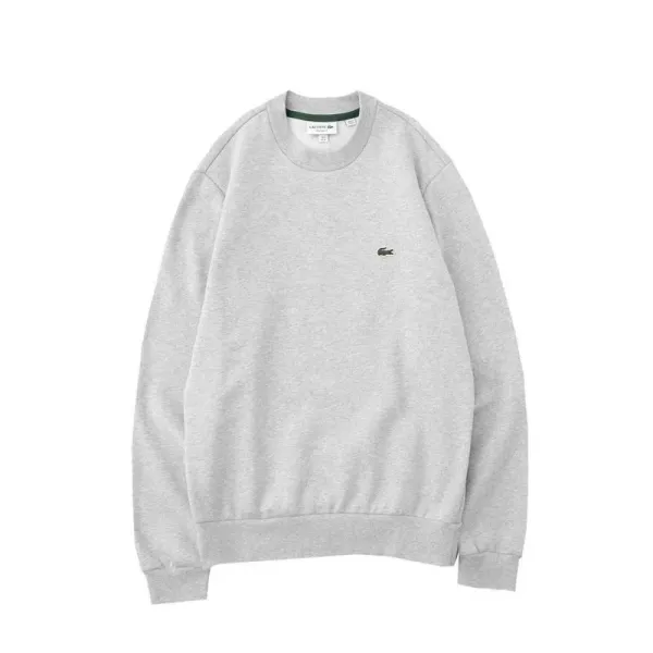 Lacoste Classic Crewneck Sweatshirt Beige - 8
