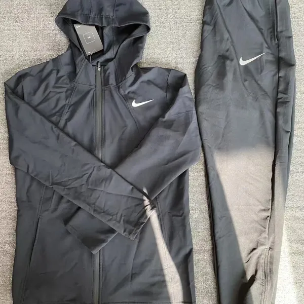 Nike Windrunner Hooded Jacket and Pants Set Black Activewear - 1