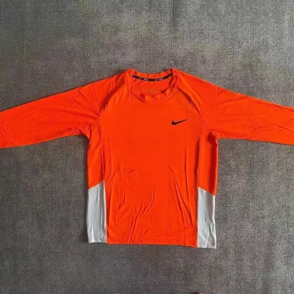 Nike Pro Long Sleeve Base Layer Orange/White - 1