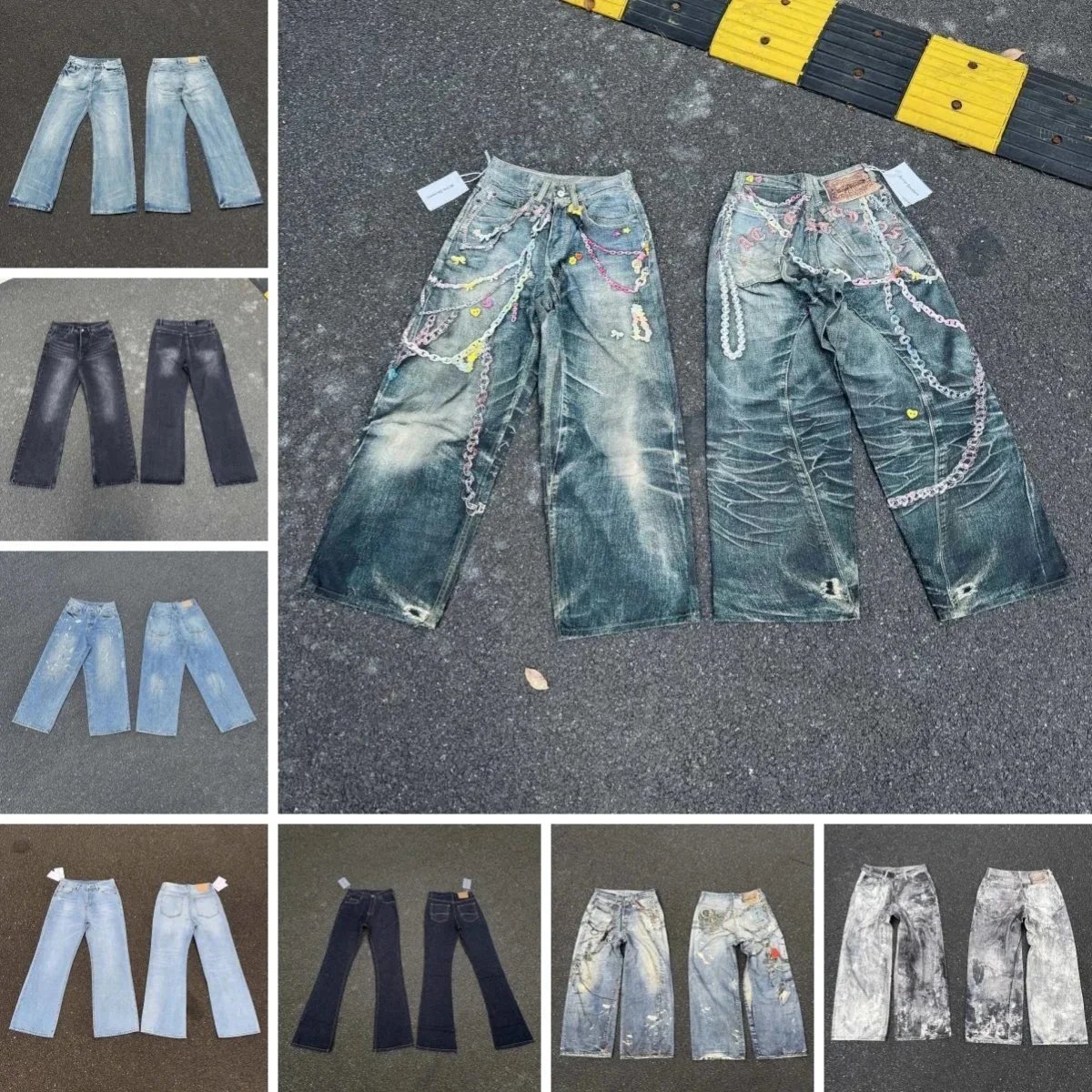Custom Decorated Denim Pants [9 styles]