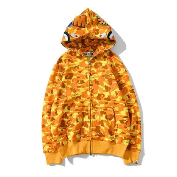 A Bathing Ape ABC Camo Orange Hoodie - 1