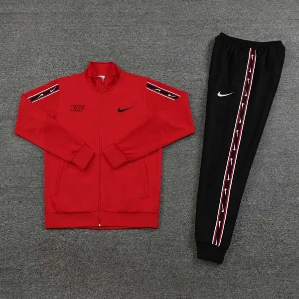 Nike Heritage Track Suit Red and Black - 1