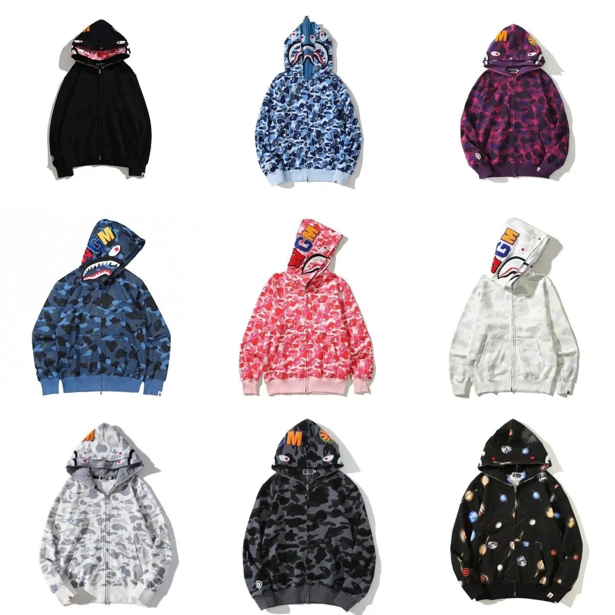 BAPE Shark Hoodie [40 styles]