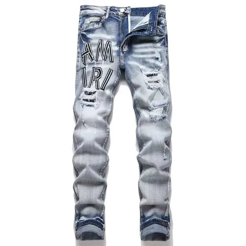 Distressed Black Slim Fit Jeans - 6
