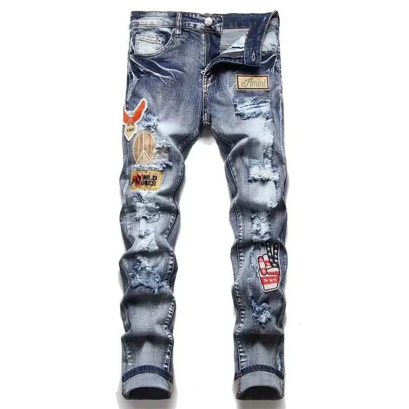 Distressed Black Slim Fit Jeans - 10