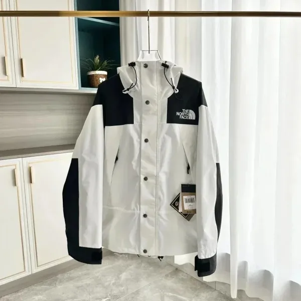 The North Face Mountain Light Jacket White/Black Outerwear - 1