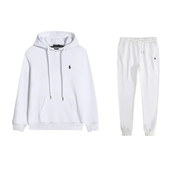 Polo Ralph Lauren Classic White Hoodie and Jogger Set - 1