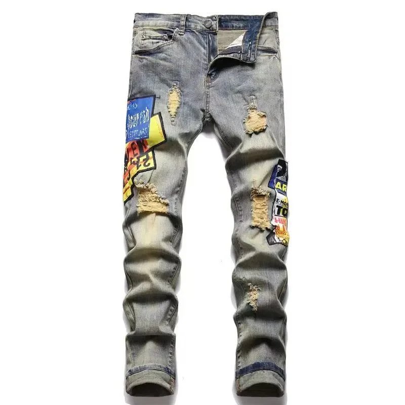 Distressed Black Slim Fit Jeans - 11