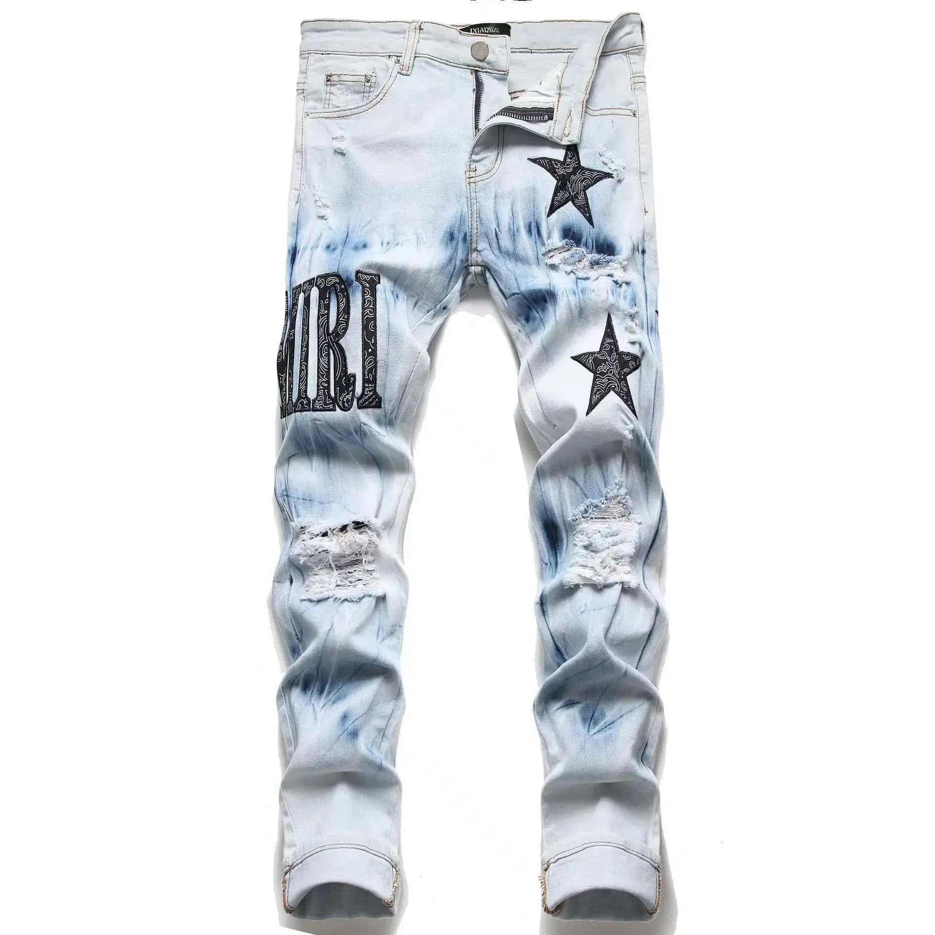Distressed Black Slim Fit Jeans - 5