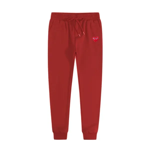 Play Comme des Garçons Heart-Eye Sweatpants Red - 1