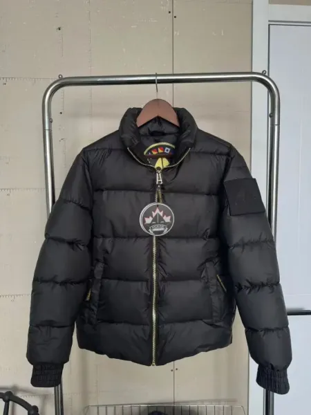 Moose Knuckles Classic Puffer Black Down Jacket - 1