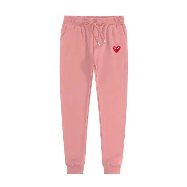 Play Comme des Garçons Heart Logo Pink Sweatpants - 1