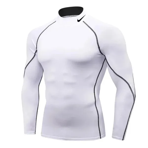Nike Base Layer Long Sleeve Compression Top White - 1