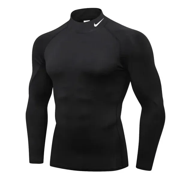 Nike Base Layer Black Long-Sleeve Compression Top - 1