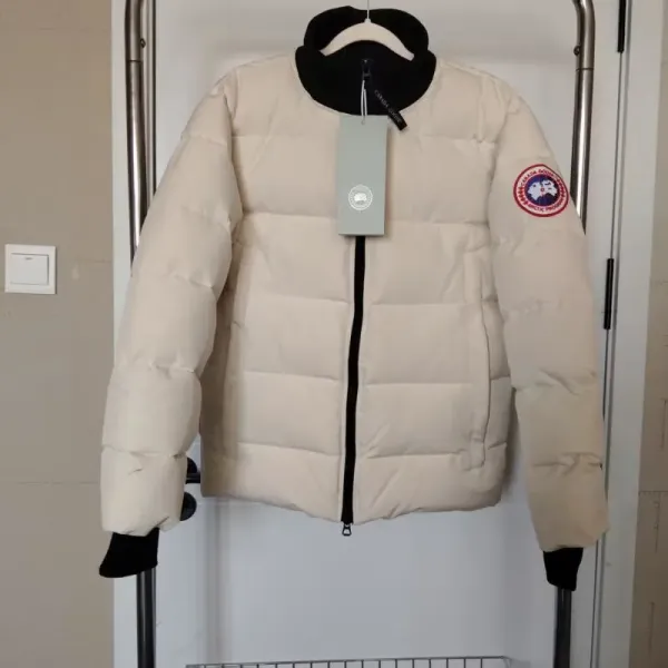 Canada Goose Lodge Down Jacket Beige Outerwear - 1