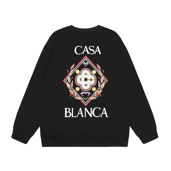 Casa Blanca Crest Embroidered Black Hoodie - 1