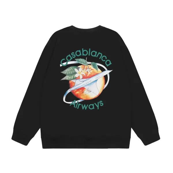 Casablanca Airways Graphic Hoodie Black - 1