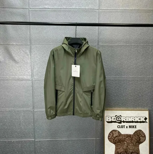 Moncler Maya Windbreaker Army Green Jacket - 11