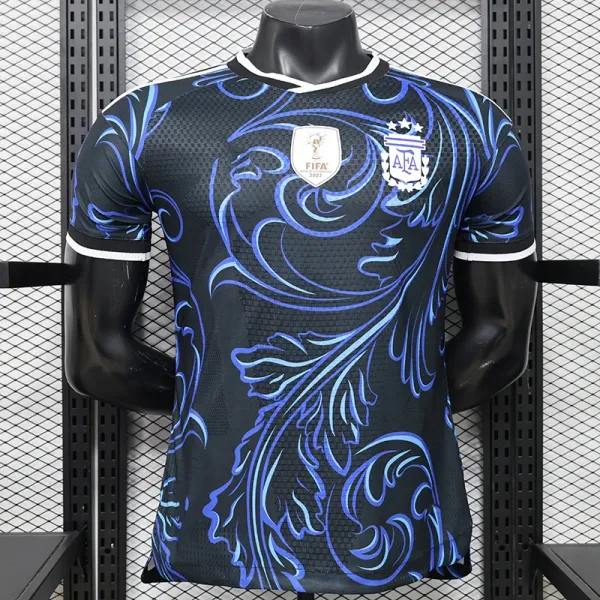 AFA Argentina 2022 FIFA World Cup Commemorative Jersey Black / Blue - 1
